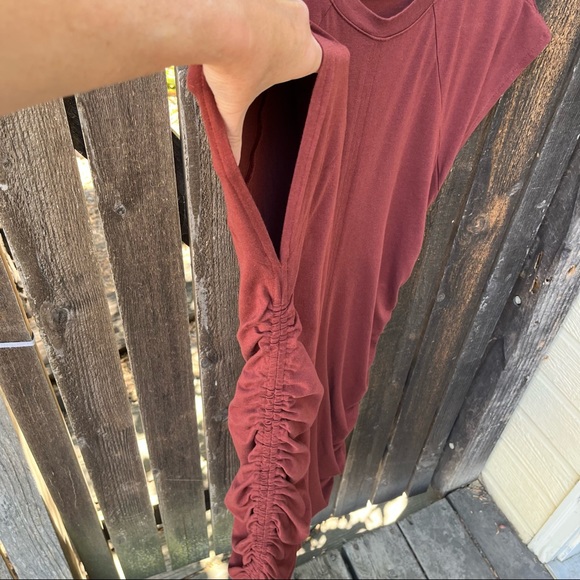 Athleta Apres Ruched Cap Sleeve Dress Sz M - Picture 7 of 11